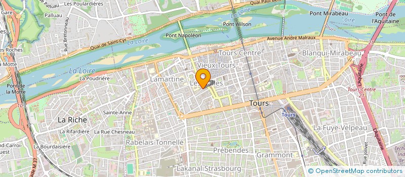 localisation de l'entreprise IMMOBILIERE DU VAL DE LOIRE  TOURS