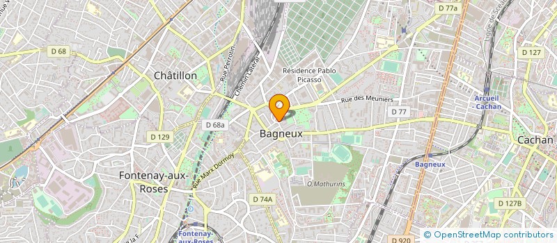 localisation de l'entreprise IMMOBILIERE DU VIEUX BOURG à BAGNEUX