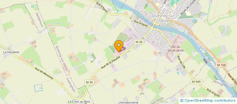 localisation de l'entreprise IMMOBILIERE DUFILHO  QUESNOY-SUR-DEULE