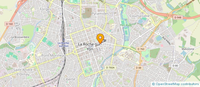 localisation de l'entreprise IMMOBILIERE DUGUE JPL  LA ROCHE-SUR-YON