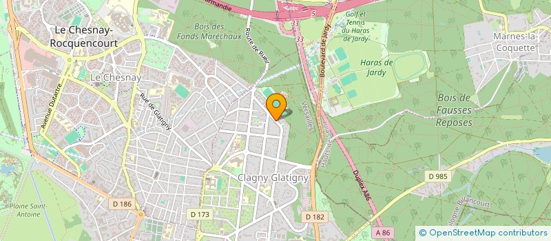 localisation de l'entreprise IMMOBILIERE EB à VERSAILLES