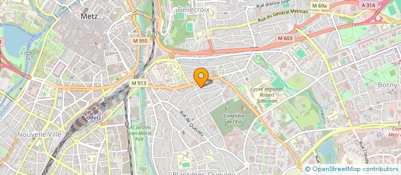 localisation de l'entreprise IMMOBILIERE EST HABITATION à METZ