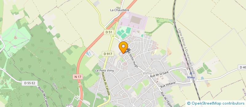 localisation de l'entreprise IMMOBILIERE ESTREE CAUCHY à VIMY