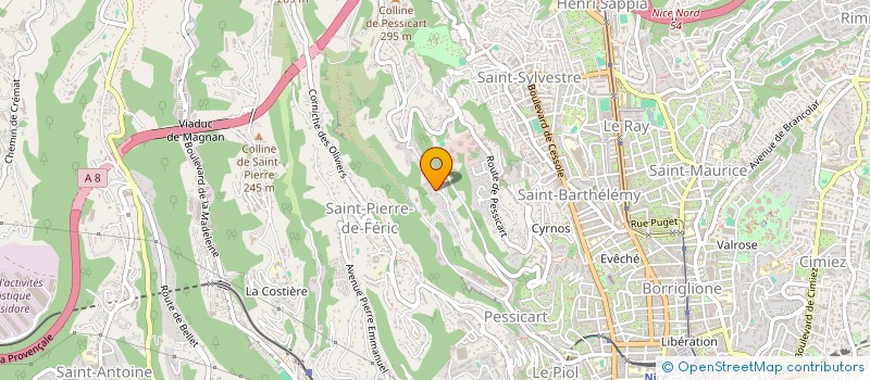 localisation de l'entreprise IMMOBILIERE ET CONSEILS RCF  NICE