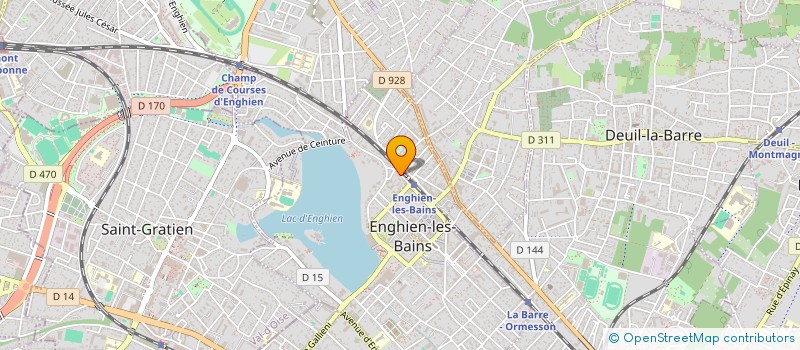 localisation de l'entreprise IMMOBILIERE ET HOLDING FILLION  ENGHIEN-LES-BAINS