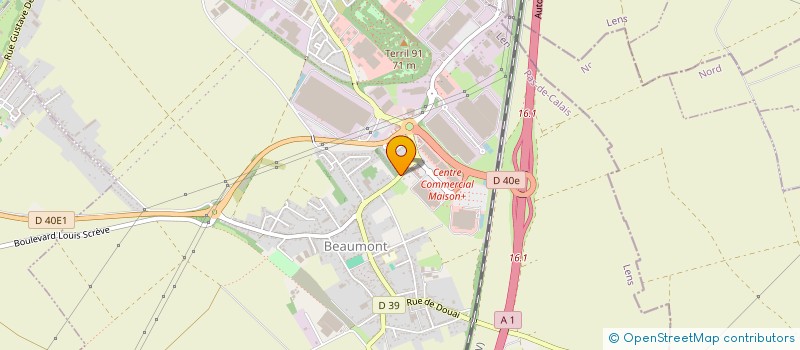 localisation de l'entreprise IMMOBILIERE ET INDUSTRIELLE NORMAND à HENIN-BEAUMONT