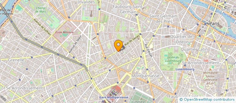 localisation de l'entreprise IMMOBILIERE EUROPE SEVRES  PARIS