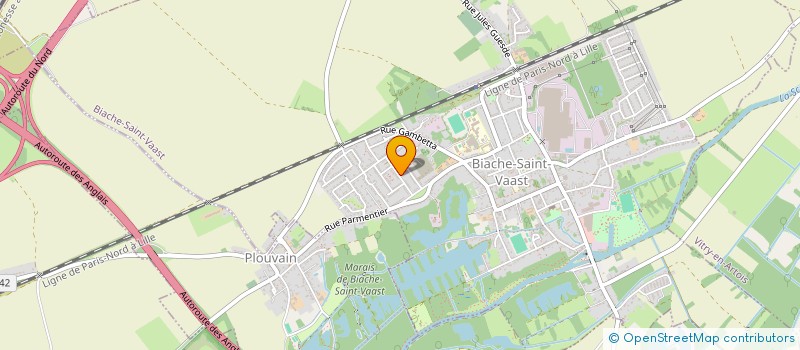 localisation de l'entreprise IMMOBILIERE EUROPEENNE  BIACHE-SAINT-VAAST