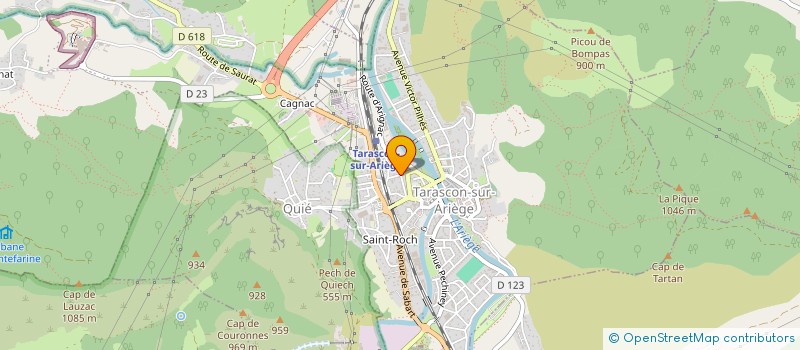 localisation de l'entreprise IMMOBILIERE EYCHENNE VIDAL à TARASCON-SUR-ARIEGE