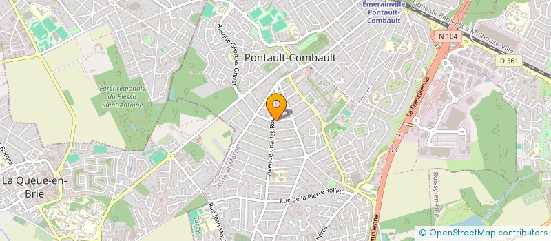 localisation de l'entreprise IMMOBILIERE FADA-DYVAK à PONTAULT-COMBAULT