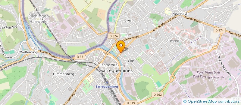 localisation de l'entreprise IMMOBILIERE FOCH C.  SARREGUEMINES