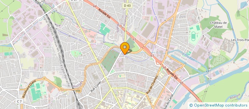 localisation de l'entreprise IMMOBILIERE FONCIERE ROANNAISE à ROANNE