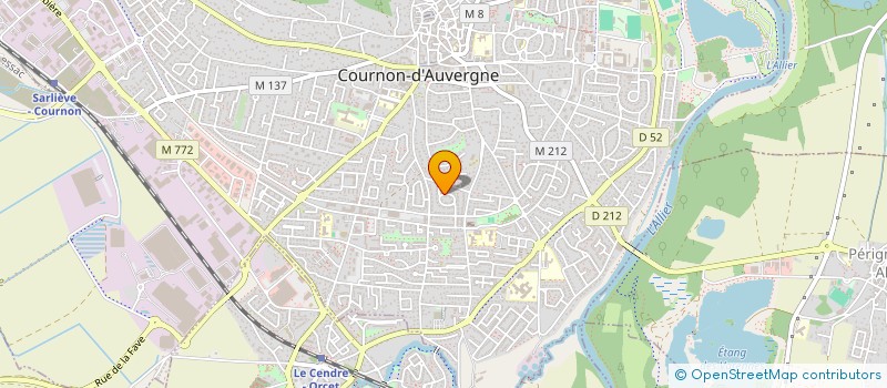 localisation de l'entreprise IMMOBILIERE FRADIN  COURNON-D'AUVERGNE