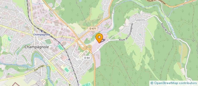 localisation de l'entreprise IMMOBILIERE FRANCK SALVI  CHAMPAGNOLE