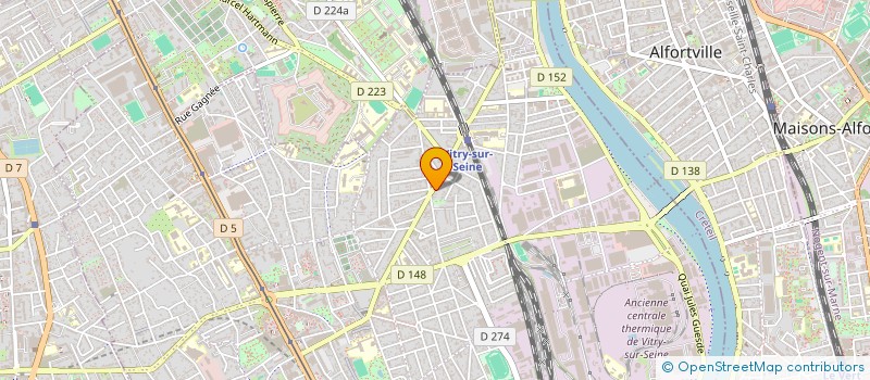 localisation de l'entreprise IMMOBILIERE FRANCOIS HUSSON  VITRY-SUR-SEINE