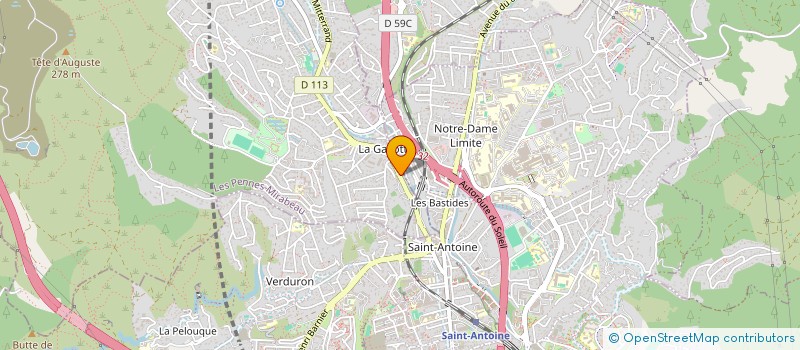 localisation de l'entreprise IMMOBILIERE FRANK à LES PENNES-MIRABEAU