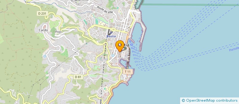 localisation de l'entreprise IMMOBILIERE FRANSCESCHI à BASTIA
