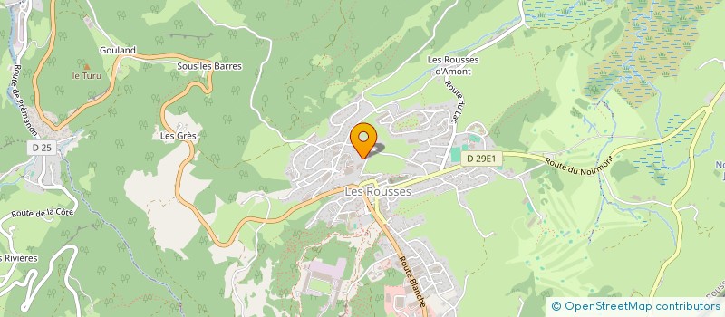 localisation de l'entreprise IMMOBILIERE FUNNET  LES ROUSSES