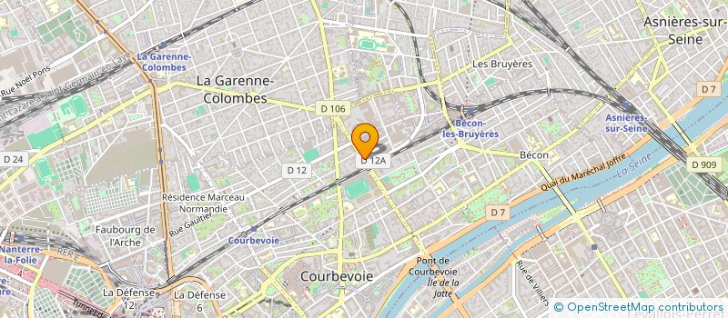 localisation de l'entreprise IMMOBILIERE G2A à COURBEVOIE