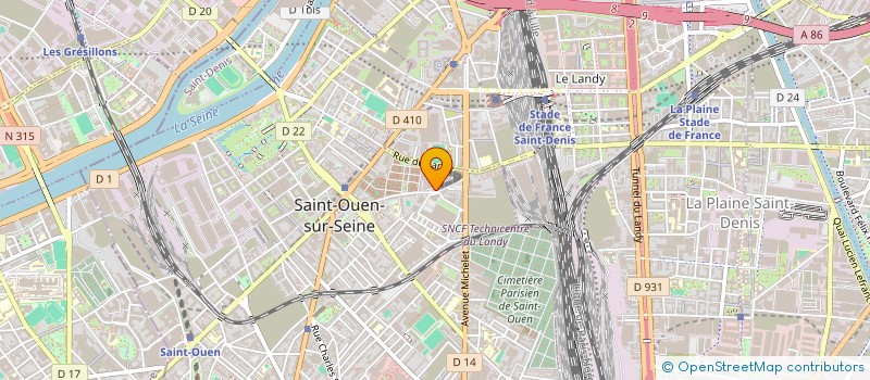 localisation de l'entreprise IMMOBILIERE G8 à SAINT-OUEN-SUR-SEINE