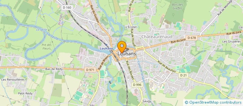 localisation de l'entreprise IMMOBILIERE GAUTHIER à LOUHANS