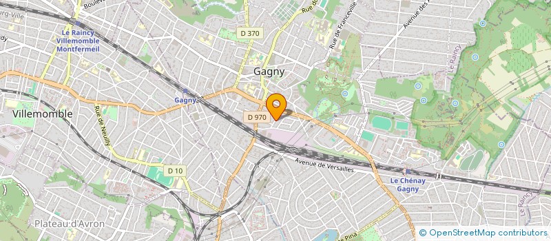 localisation de l'entreprise IMMOBILIERE GAVA à GAGNY