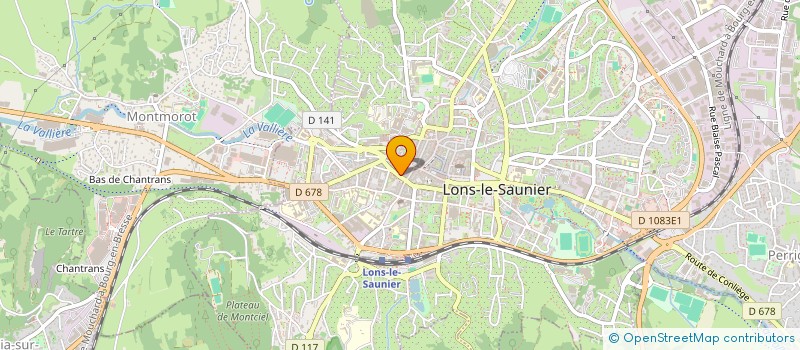 localisation de l'entreprise IMMOBILIERE GAY  LONS-LE-SAUNIER