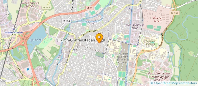 localisation de l'entreprise IMMOBILIERE GBFB  ILLKIRCH-GRAFFENSTADEN