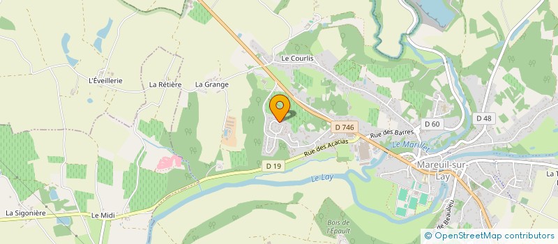 localisation de l'entreprise IMMOBILIERE GENDRONNEAU  MAREUIL-SUR-LAY-DISSAIS