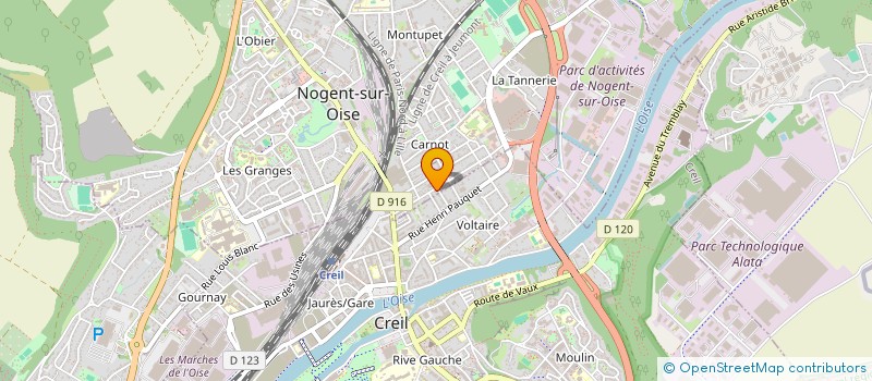 localisation de l'entreprise IMMOBILIERE GESTION ET DE PARTICIPATION  NOGENT-SUR-OISE