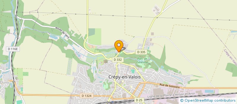 localisation de l'entreprise IMMOBILIERE GIRAUDON  CREPY-EN-VALOIS