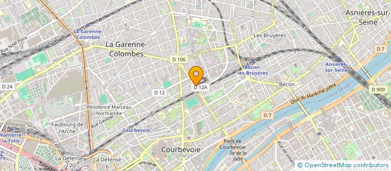 localisation de l'entreprise IMMOBILIERE GLACAUTO à COURBEVOIE