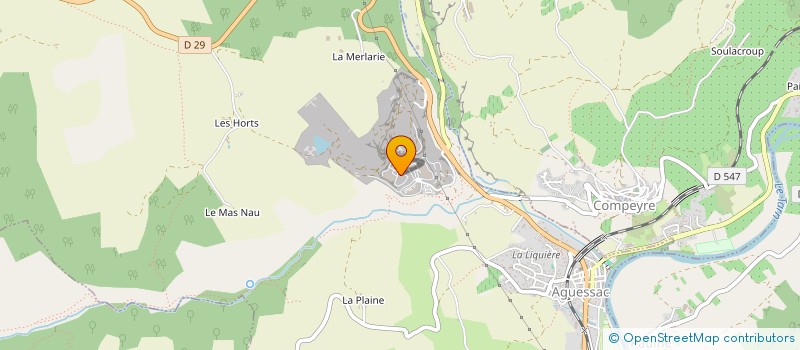 localisation de l'entreprise IMMOBILIERE GLOSSOP  AGUESSAC