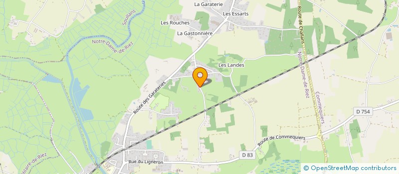 localisation de l'entreprise IMMOBILIERE GUILBAUD-FERNANDEZ à NOTRE-DAME-DE-RIEZ