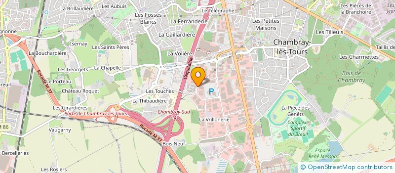 localisation de l'entreprise IMMOBILIERE H.Y.  CHAMBRAY-LES-TOURS