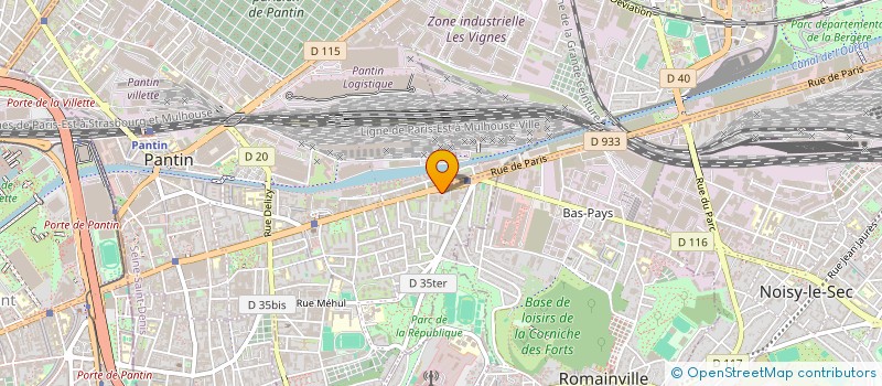 localisation de l'entreprise IMMOBILIERE HAYA  PANTIN