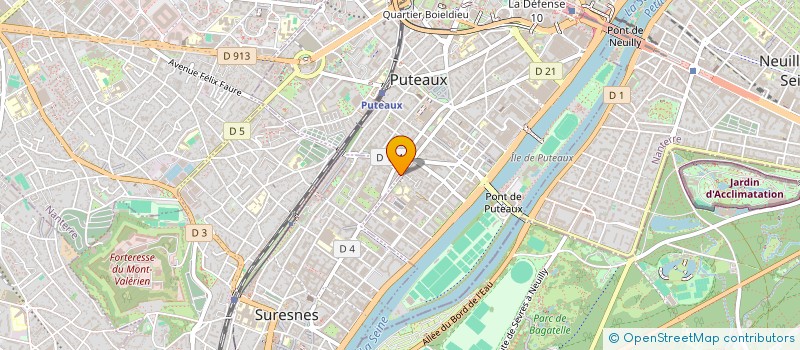 localisation de l'entreprise IMMOBILIERE HENRI CHAIGNEAU à SURESNES