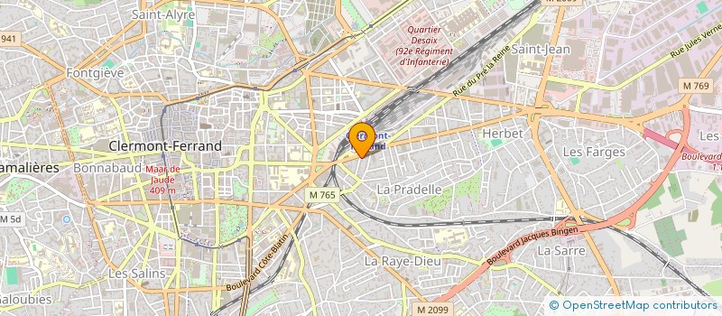 localisation de l'entreprise IMMOBILIERE HERACLIDE SAS  CLERMONT-FERRAND