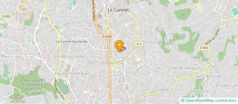 localisation de l'entreprise IMMOBILIERE HOTELIERE à LE CANNET