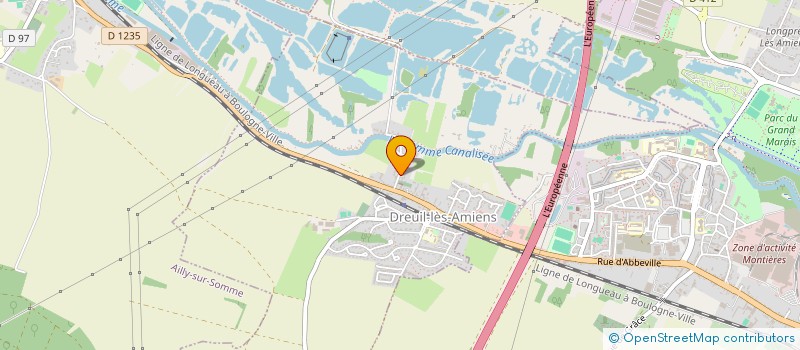 localisation de l'entreprise IMMOBILIERE HOULLIER  DREUIL-LES-AMIENS