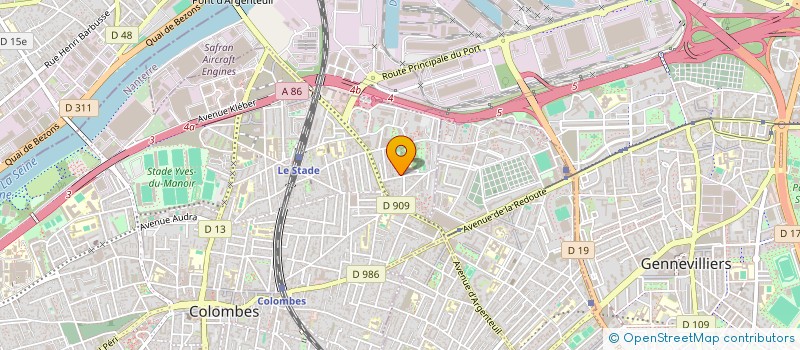 localisation de l'entreprise IMMOBILIERE I2B à COLOMBES