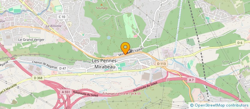 localisation de l'entreprise IMMOBILIERE J C F à LES PENNES-MIRABEAU