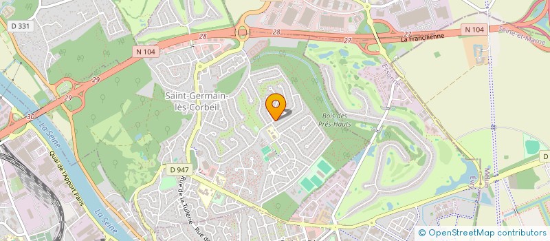 localisation de l'entreprise IMMOBILIERE J D  VERT-LE-GRAND