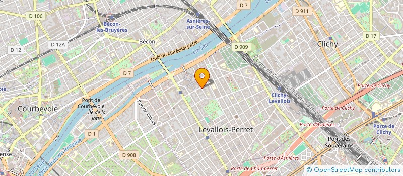 localisation de l'entreprise IMMOBILIERE JAM à LEVALLOIS-PERRET