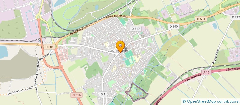 localisation de l'entreprise IMMOBILIERE JBP  LOON-PLAGE