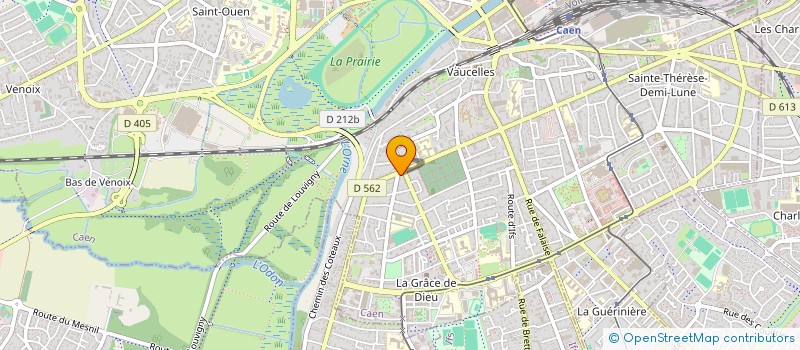 localisation de l'entreprise IMMOBILIERE JCV à CAEN