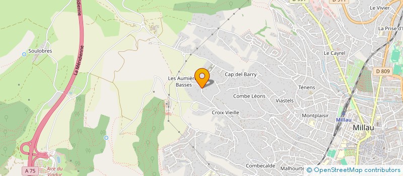 localisation de l'entreprise IMMOBILIERE JEAN JAURES  MILLAU