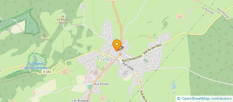 localisation de l'entreprise IMMOBILIERE JEANMONNOT-ENRIQUEZ  LE RUSSEY