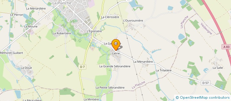 localisation de l'entreprise IMMOBILIERE JLP  LA PLANCHE