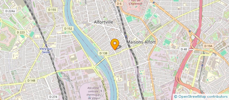 localisation de l'entreprise IMMOBILIERE JLT à ALFORTVILLE